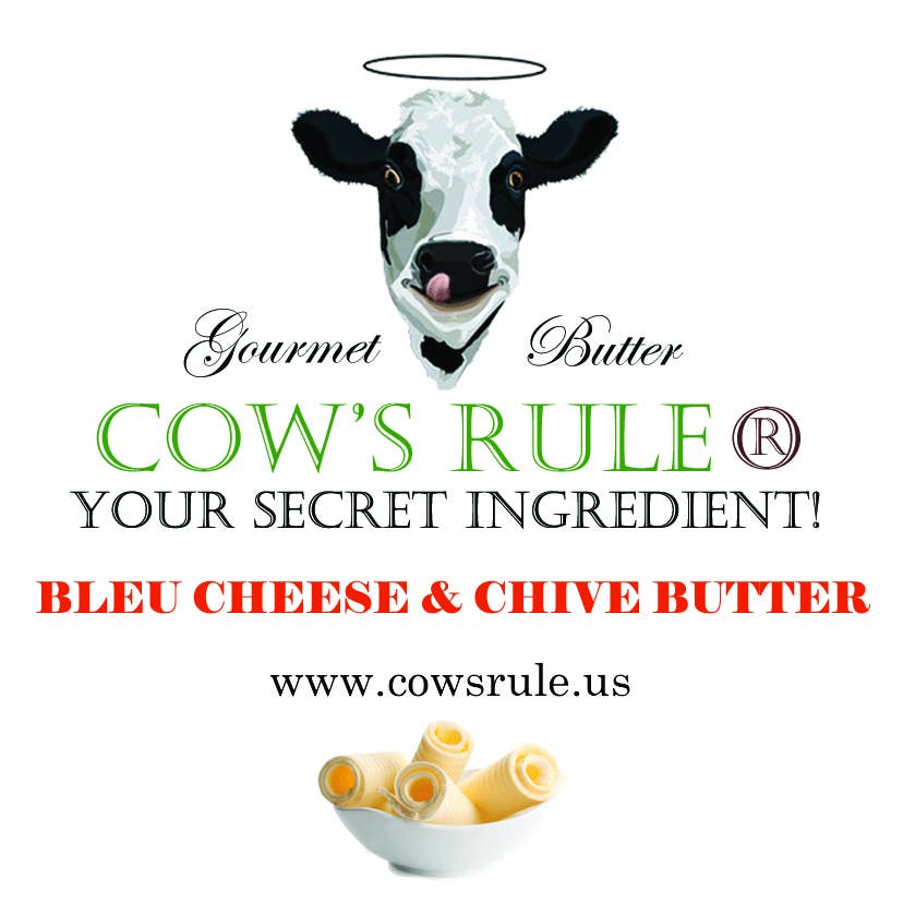 Cow's Rule Gourmet Butter Company - Blue Cheese & Chive Compound Butter 4oz.