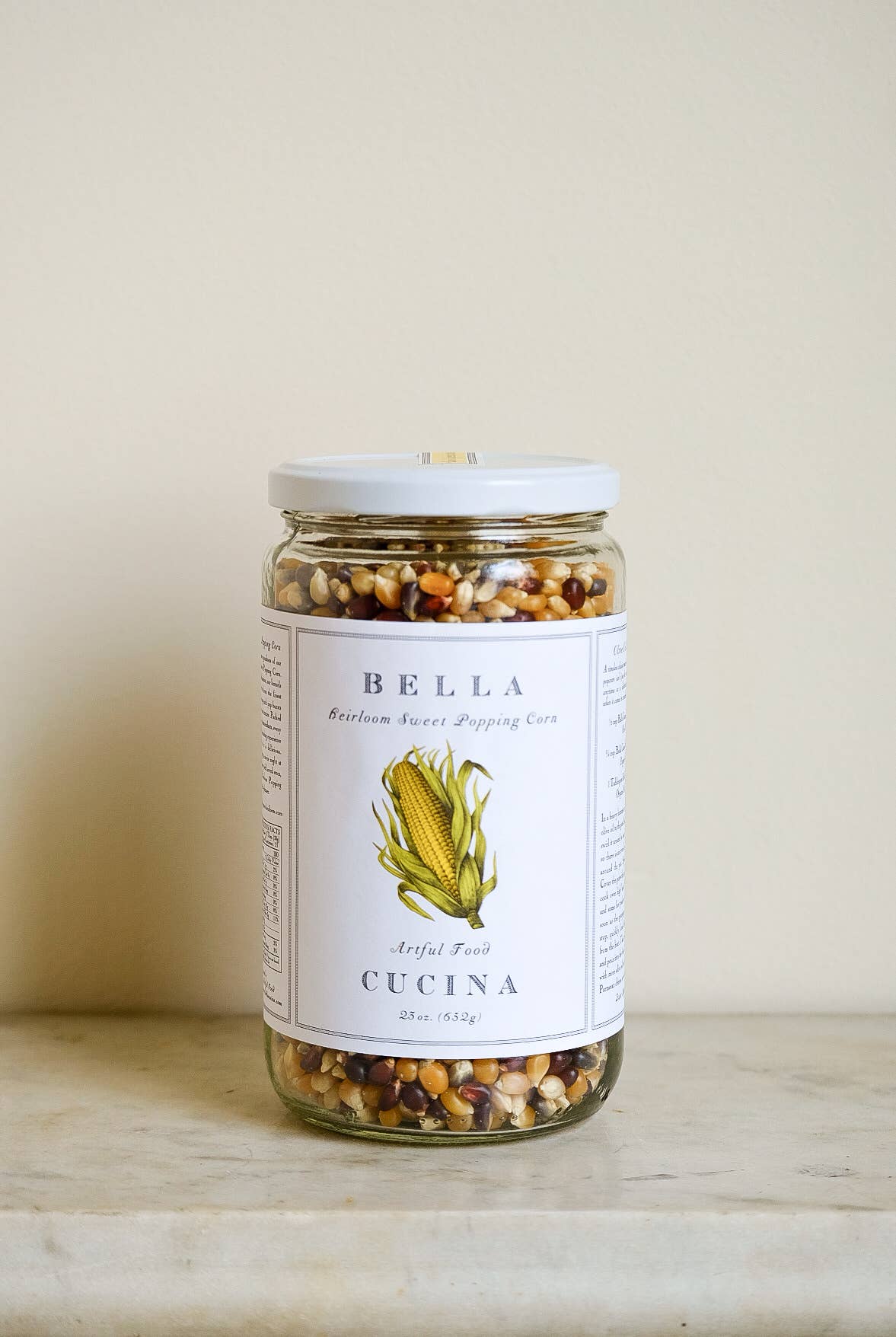 Organic Sweet Heirloom Popping Corn (23 oz jar)
