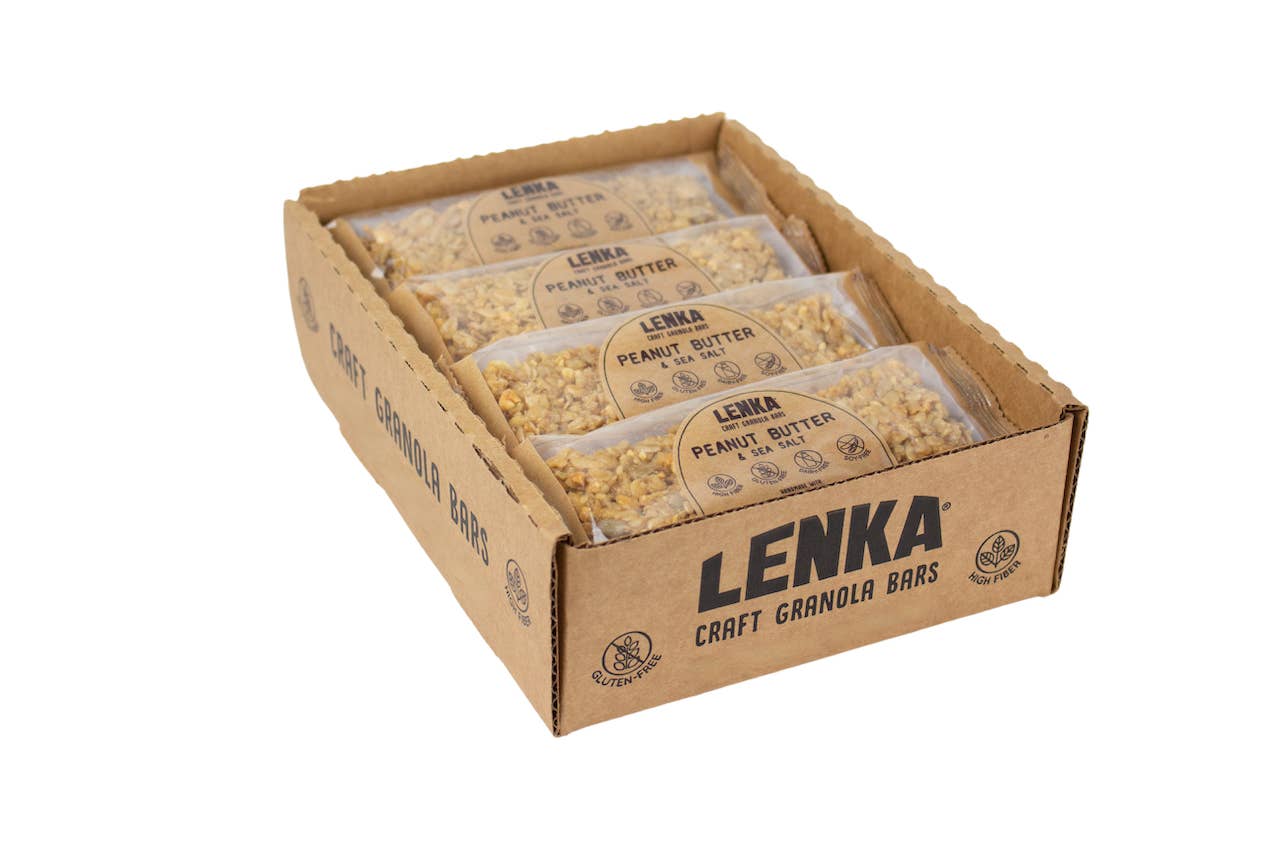 Lenka Craft Granola Bars - Peanut Butter with Sea Salt Granola Bar - Dairy Free