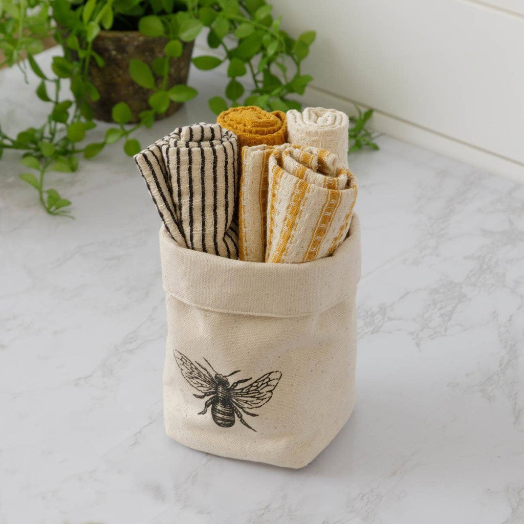 Audrey's Home & Gift - Dish Cloth Set of 4 - Bee