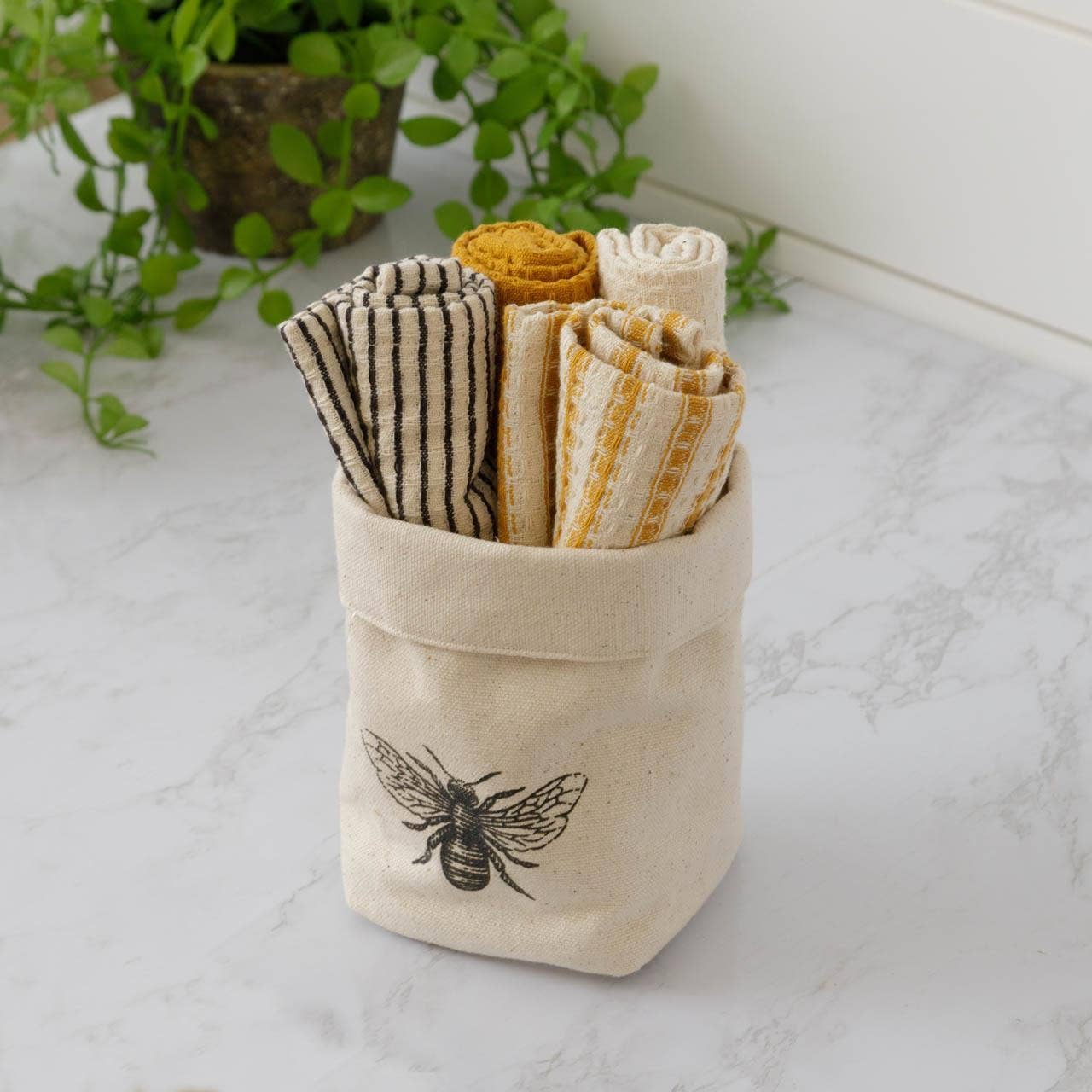 Audrey's Home & Gift - Dish Cloth Set of 4 - Bee