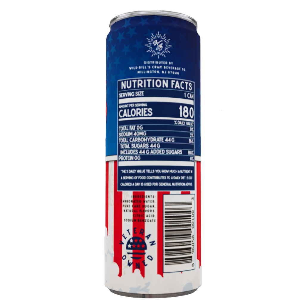Wild Bill’s Craft Beverage Co. - Rocket Pop - Premium Cane Sugar Soda, 12-Pack, Cans