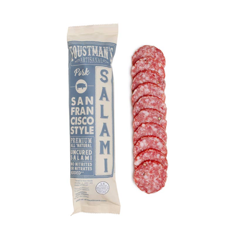Foustman's Salami - PORK SAN FRANCISCO STYLE | FOUSTMAN'S UNCURED SALAMI - 8oz