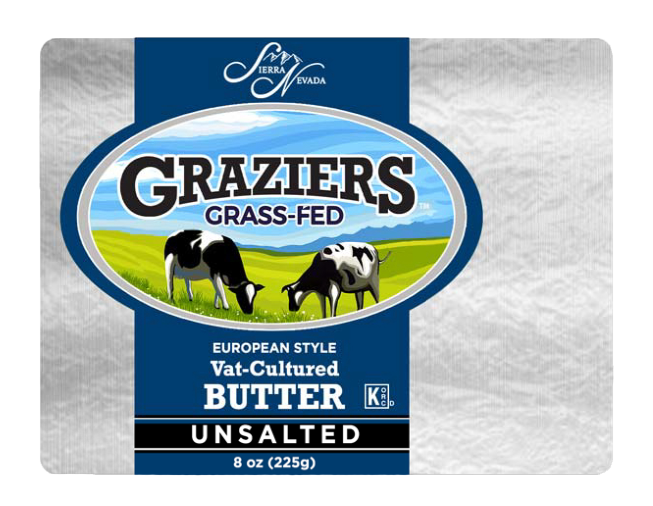 Sierra Nevada Cheese Company - Graziers Vat Cultured Euro-Style Unsalted Butter 12/8oz