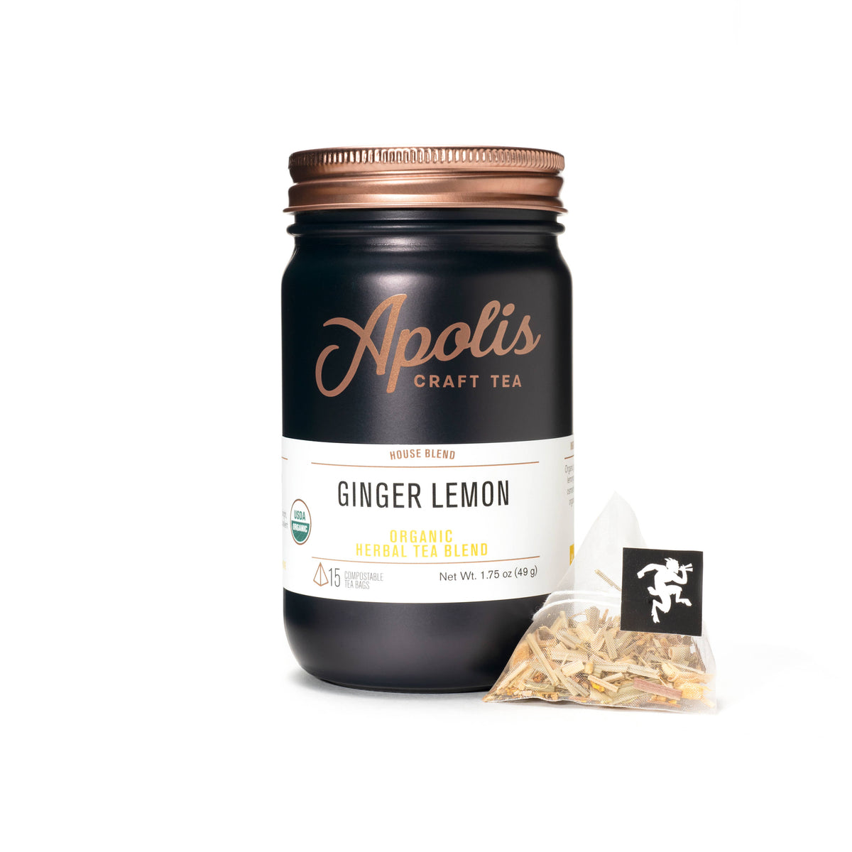 Apolis Tea - Organic Ginger Lemon - Tea Bags