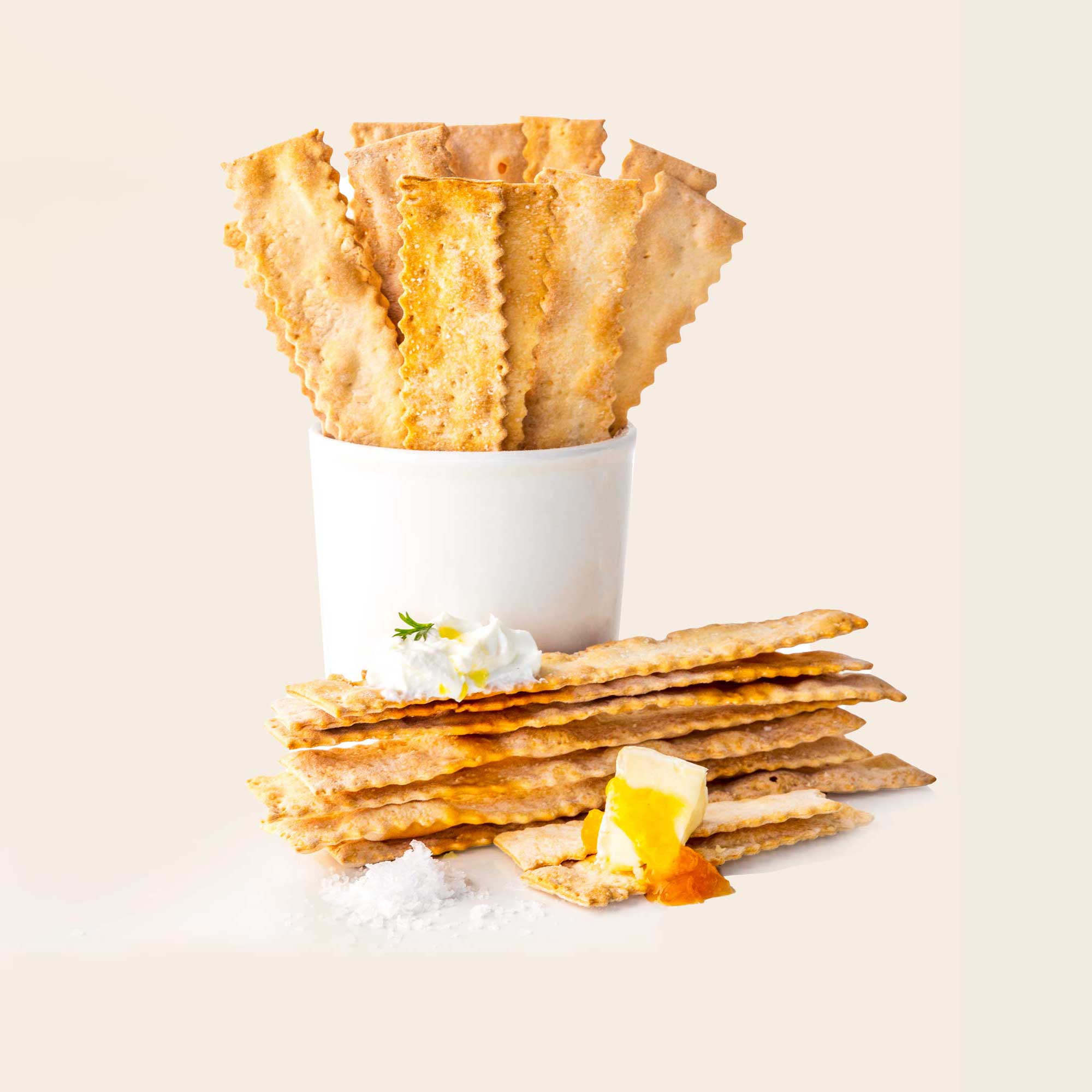 Rustic Bakery - Single Serve Flatbreads - Olive Oil & Sea Salt (150 packets)