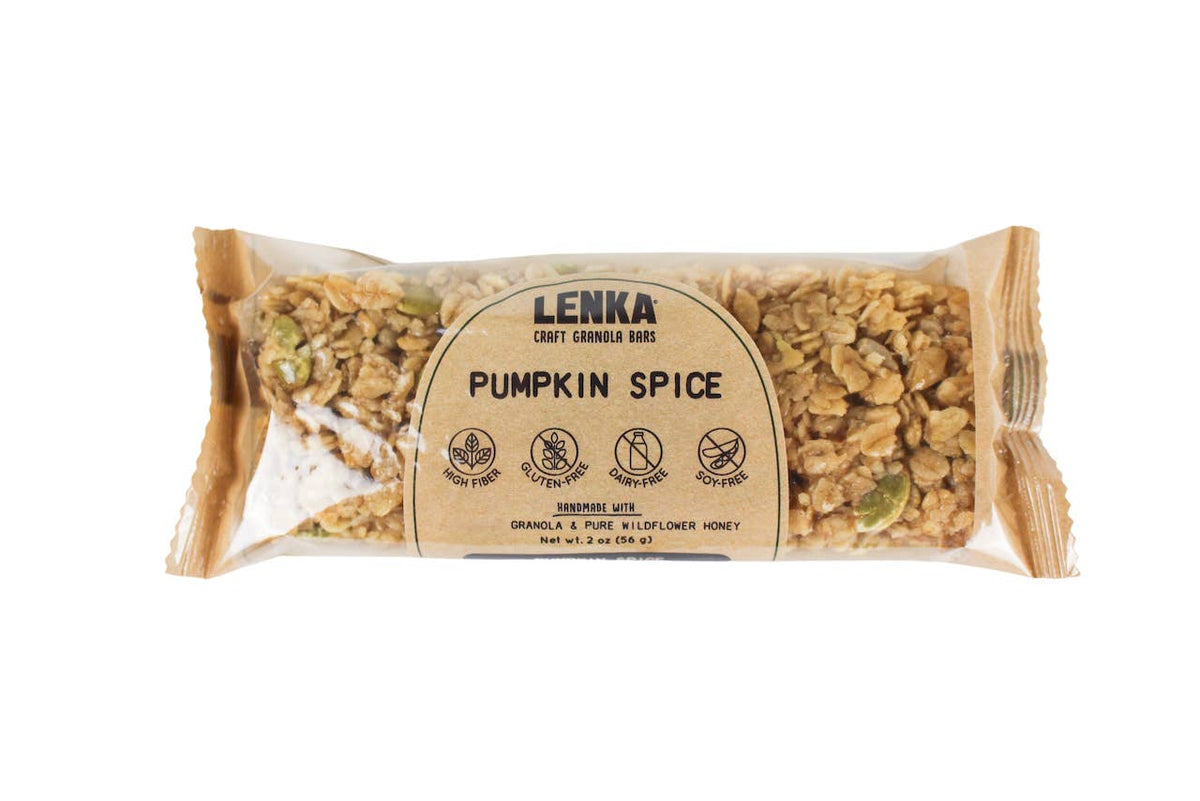 Lenka Craft Granola Bars - Pumpkin Spice Granola Bar (Seasonal) - Dairy Free