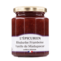 L'Epicurien Rhubarb, Raspberry and Vanilla Preserves (11.3 oz jar)