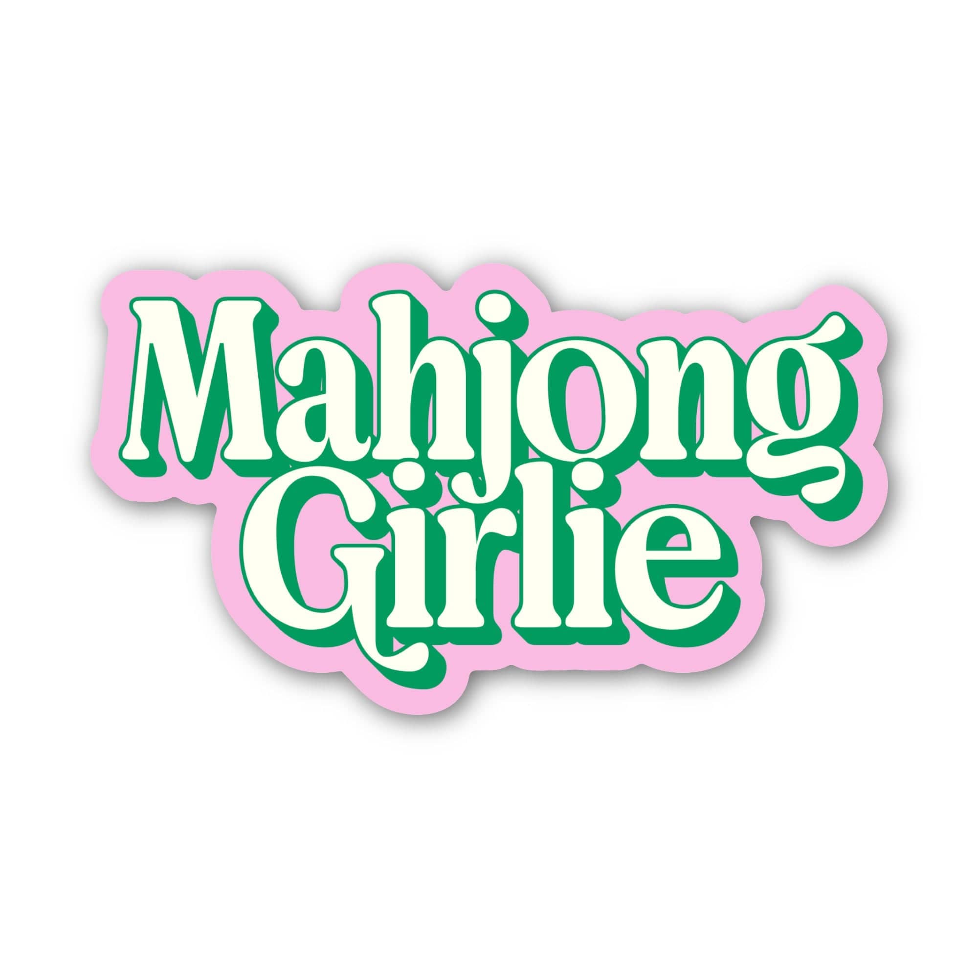 Big Moods - Mahjong Girlie Text Mahjong Sticker