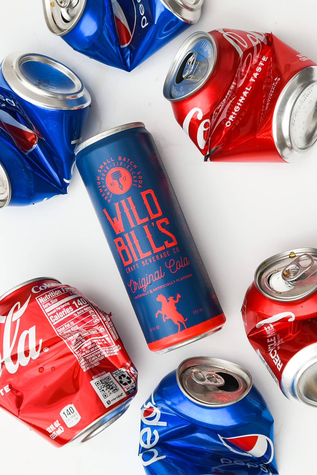 Wild Bill’s Craft Beverage Co. - Original Cola - Premium Cane Sugar Soda, 12-Pack, Cans