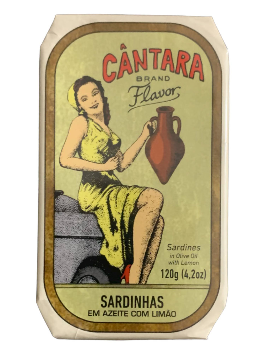 Tin Can Fish ( BELA, Cantara, Mar, Porthos, Varina ) - Cantara Brand Sardines in Olive Oil w/ Lemon - 6 Pack