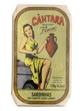 Tin Can Fish ( BELA, Cantara, Mar, Porthos, Varina ) - Cantara Brand Sardines in Olive Oil w/ Lemon - 6 Pack