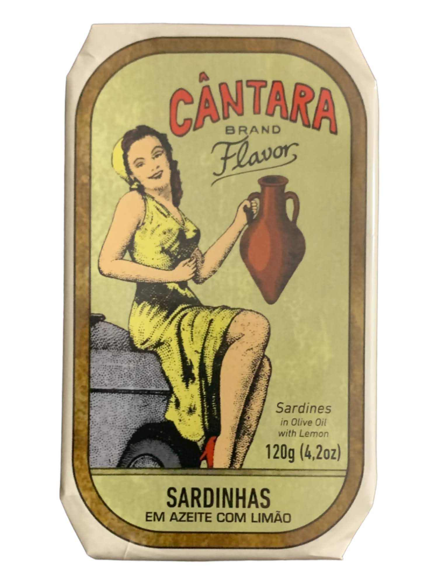 Tin Can Fish ( BELA, Cantara, Mar, Porthos, Varina ) - Cantara Brand Sardines in Olive Oil w/ Lemon - 6 Pack