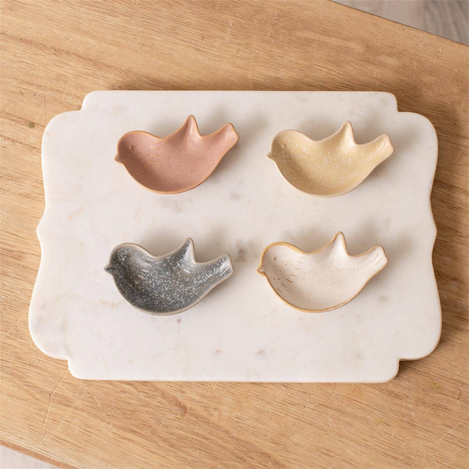 Audrey's Home & Gift - Mini Reactive Glaze Bird Trinket Tray