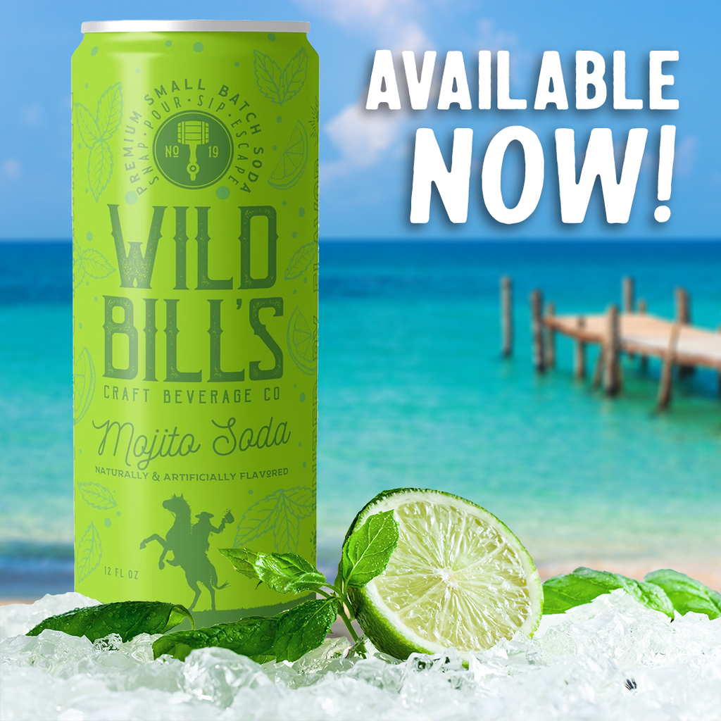 Wild Bill’s Craft Beverage Co. - Mojito Mocktail - Premium Cane Sugar Soda, 12-Pack, Cans