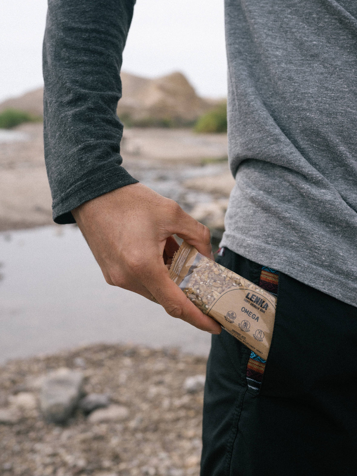 Lenka Craft Granola Bars - Omega Granola Bar - Dairy Free, High Fiber, Gluten-Free