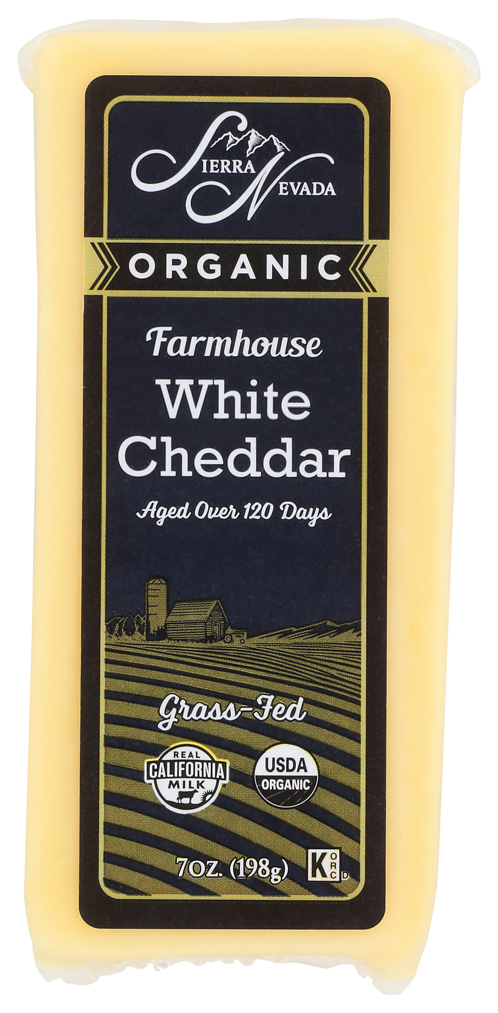 Sierra Nevada Cheese Company - Organic, Farmhouse White Cheddar Brick 12/7oz