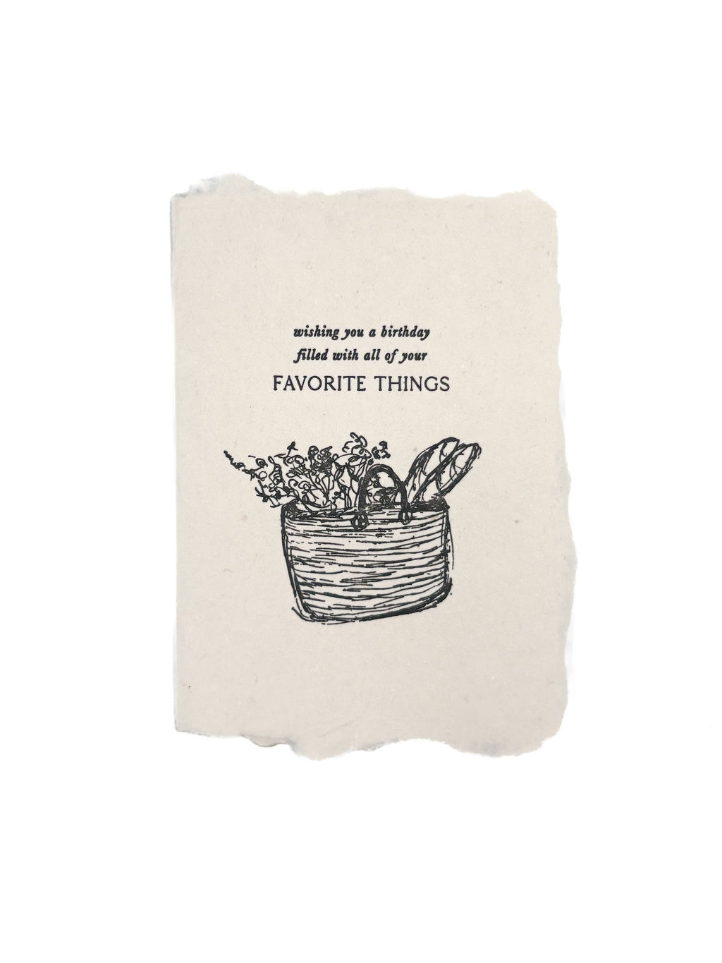 farmette - Happy birthday basket card