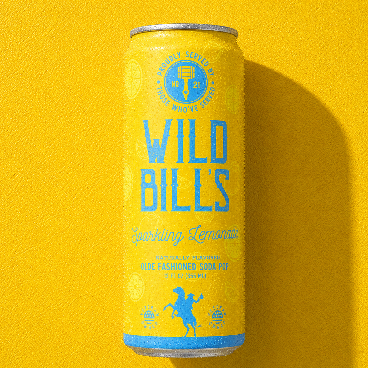 Wild Bill’s Craft Beverage Co. - Sparkling Lemonade - Premium Cane Sugar Soda, 12-Pack, Cans