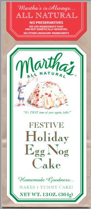 Festive Holiday Egg Nog Cake Mix