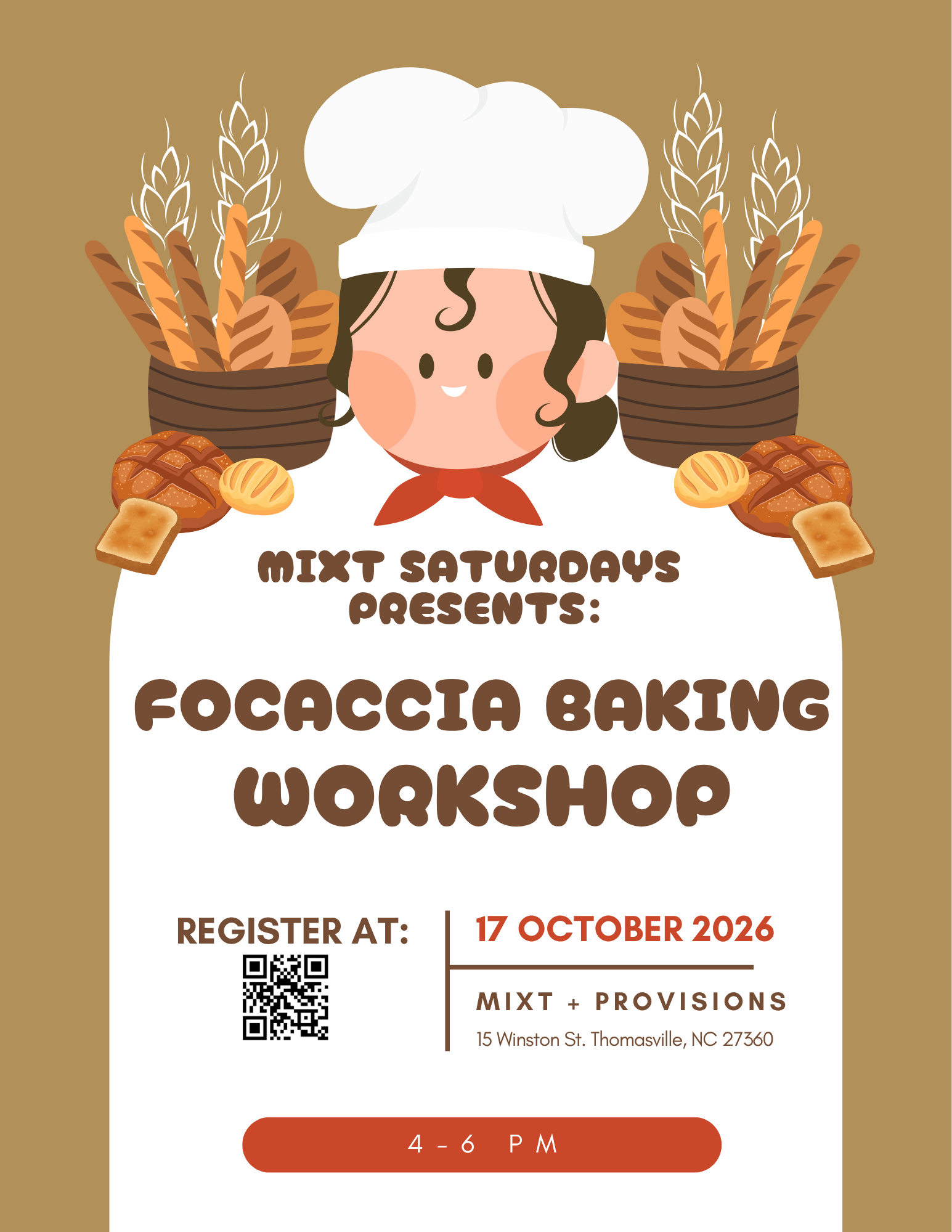 MIXT Saturdays - Focaccia Class