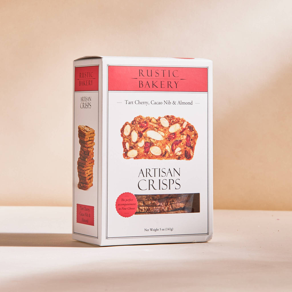 Rustic Bakery Artisan Crisps - Tart Cherry, Cacao Nib & Almond (5 oz box)