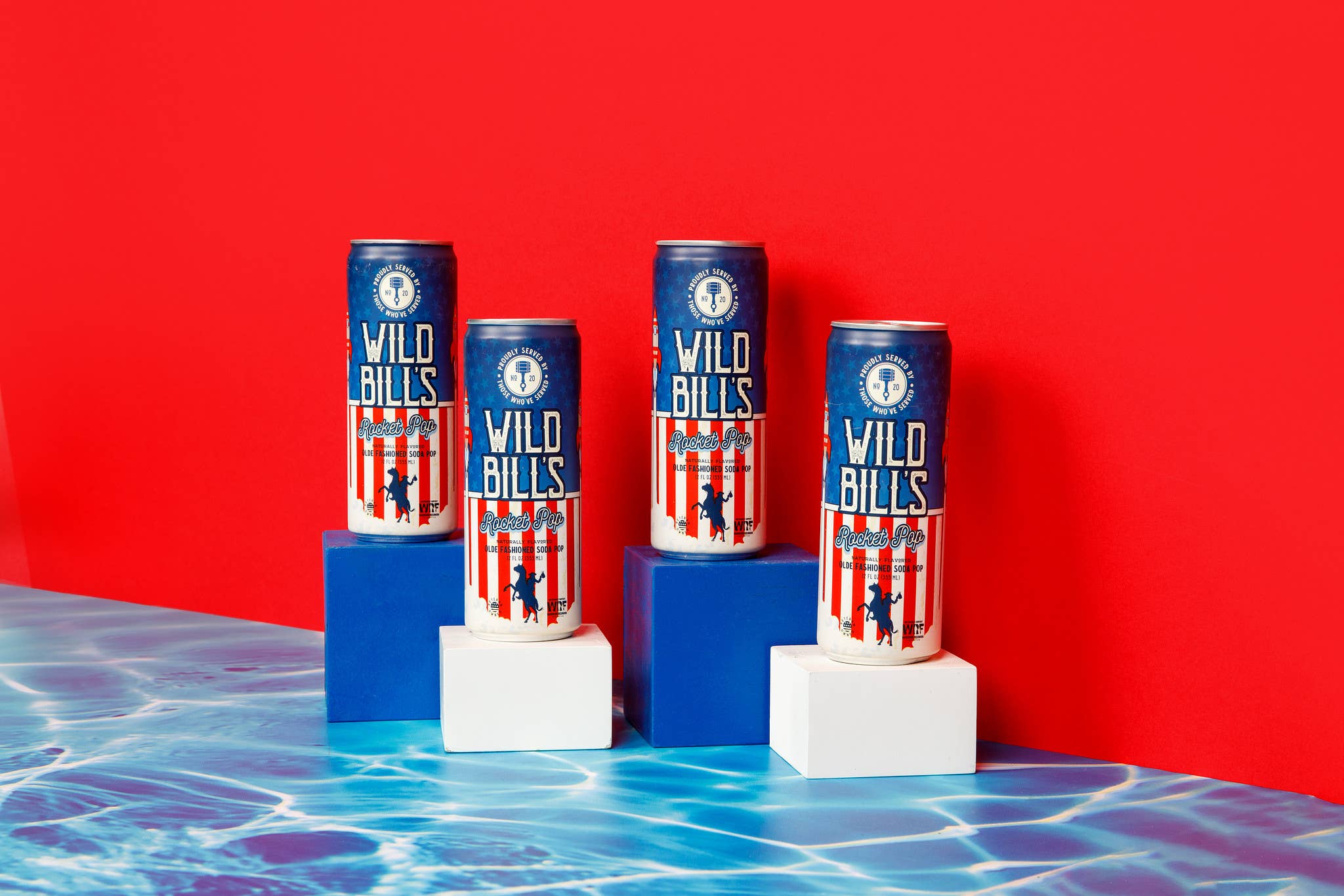 Wild Bill’s Craft Beverage Co. - Rocket Pop - Premium Cane Sugar Soda, 12-Pack, Cans