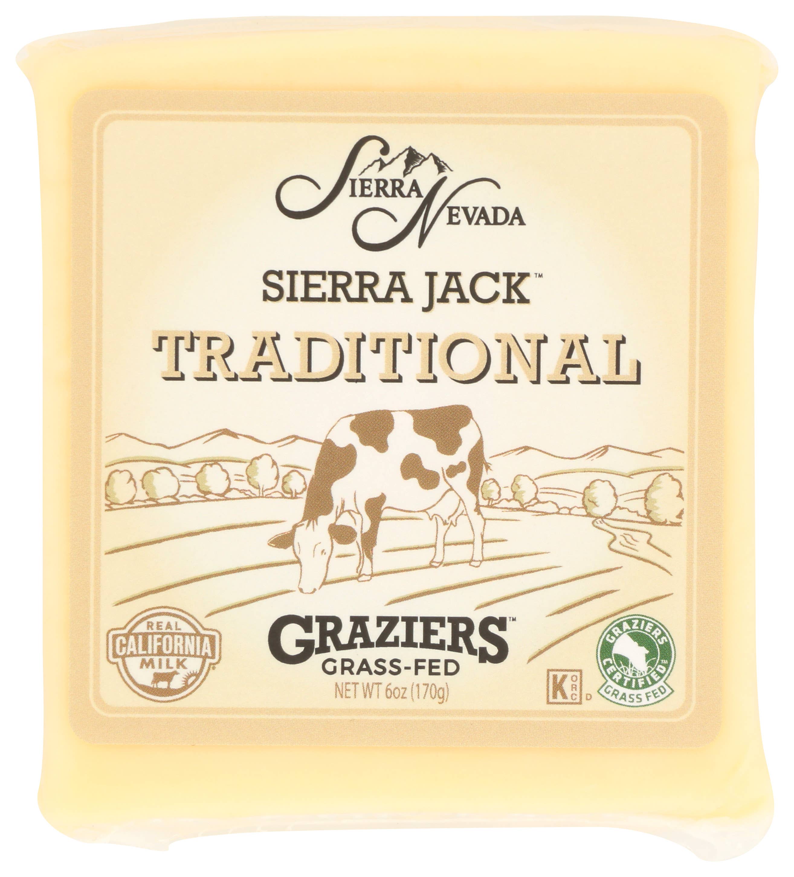 Sierra Nevada Cheese Company - Sierra Jack Traditional Square 12/6oz