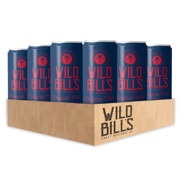 Wild Bill’s Craft Beverage Co. - Original Cola - Premium Cane Sugar Soda, 12-Pack, Cans