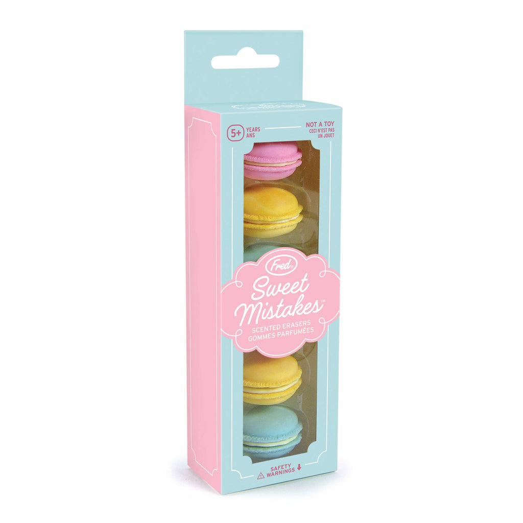 Fred & Friends - Sweet Mistakes - Macaron Erasers