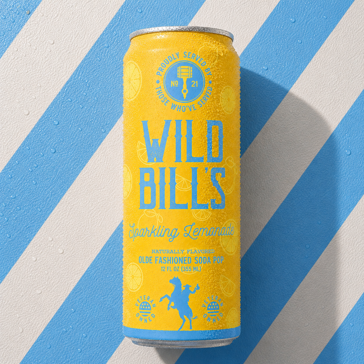 Wild Bill’s Craft Beverage Co. - Sparkling Lemonade - Premium Cane Sugar Soda, 12-Pack, Cans