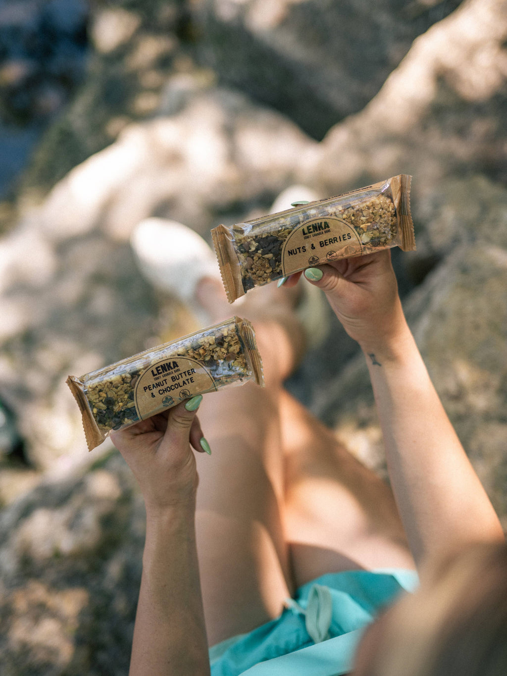 Lenka Craft Granola Bars - Nuts and Berries Granola Bar - High Fiber, Gluten-Free