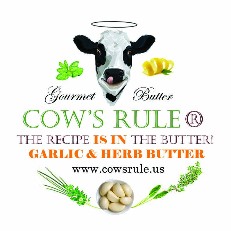 Cow's Rule Gourmet Butter Company - Garlic & Herb Compound Butter 4oz.