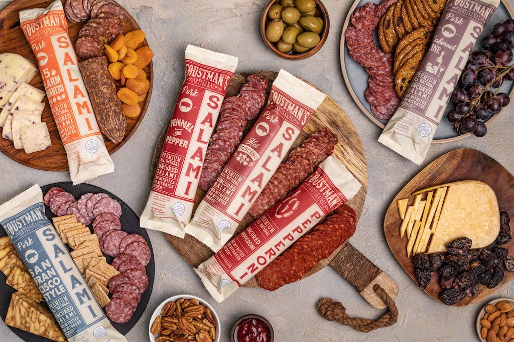 Foustman's Salami - PORK SAN FRANCISCO STYLE | FOUSTMAN'S UNCURED SALAMI - 8oz