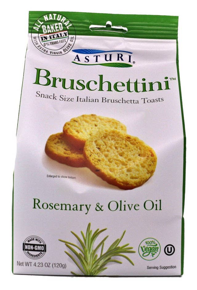 All Natural Rosemary & Olive Oil Bruschettini (4.23 oz bag)