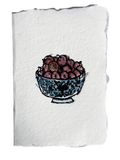 farmette - NEW! Bowl of Plums Hand-painted Card